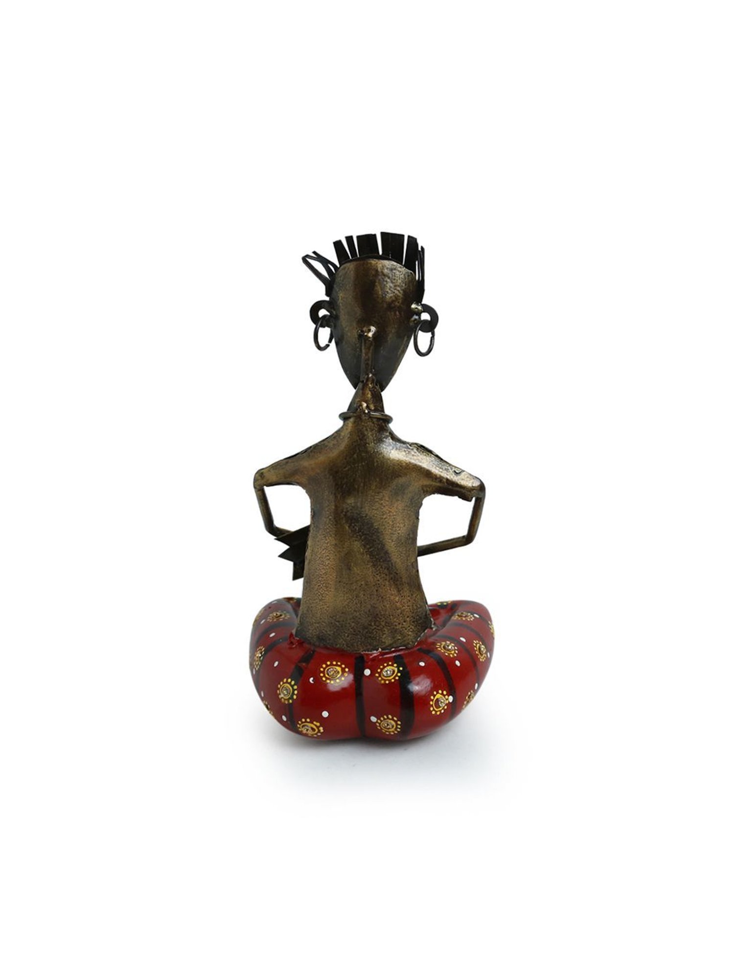 ExclusiveLane 'Manjirawala Folk Artist' Multicolor Iron Decorative Piece - Set of 1