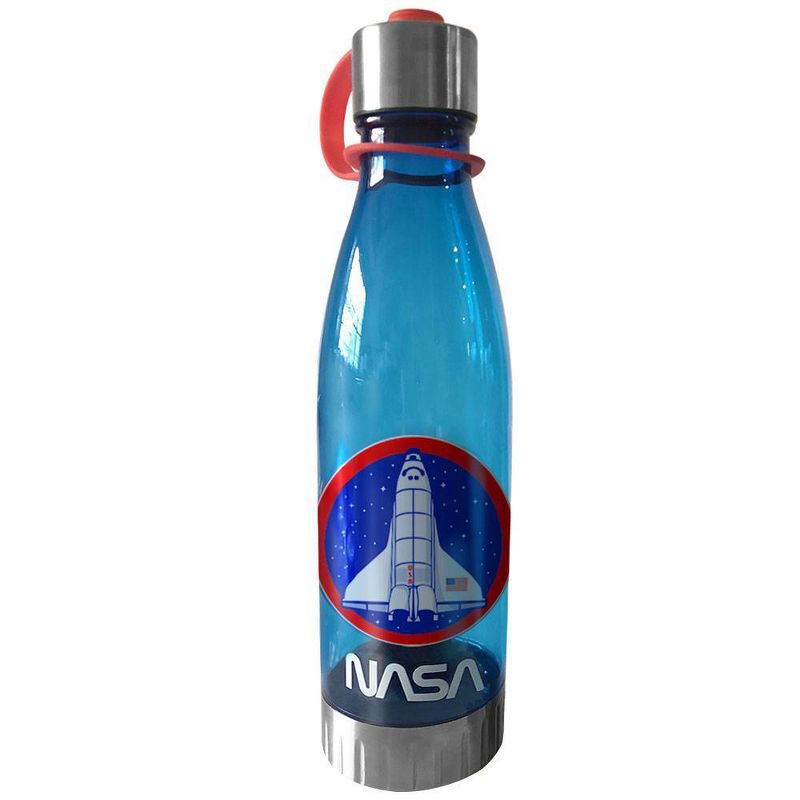 NASA 20oz Plastic Tritan Water Bottle - Silver Buffalo