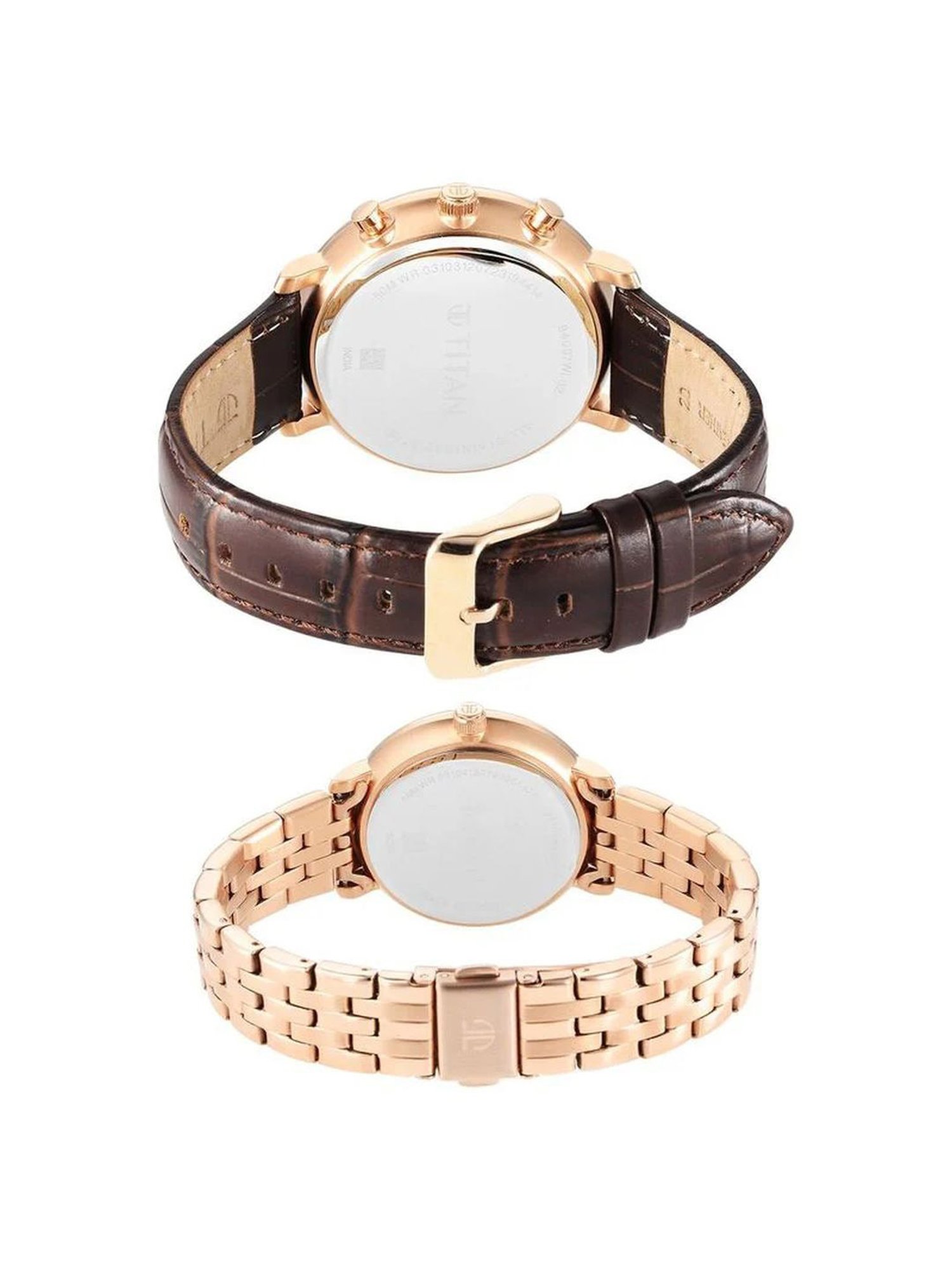 Titan 9400794207WZ02P Bandhan Analog Watch for Couple