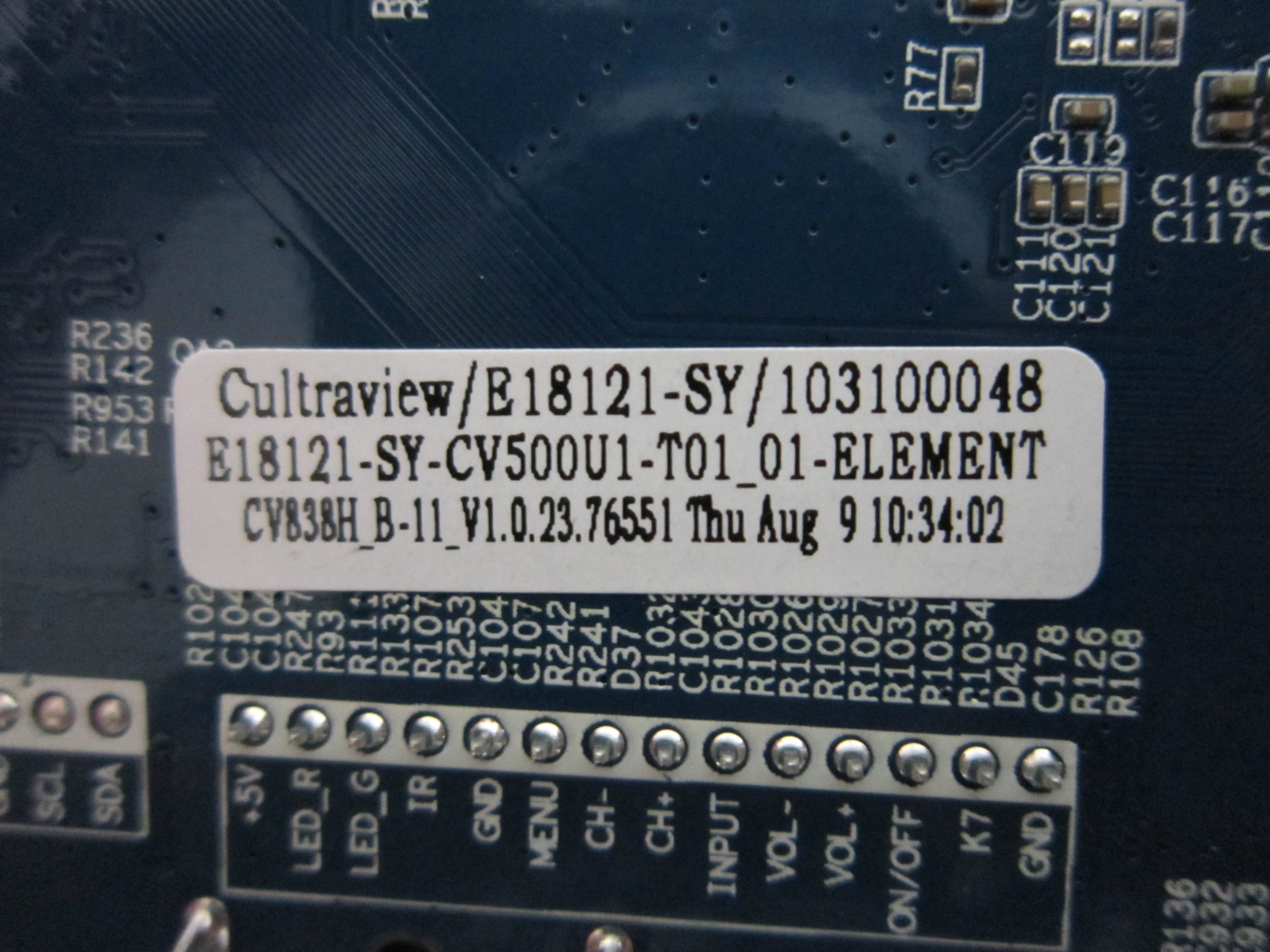 Element E4STA5017 Main Board (CV838H-B) E18121-SY