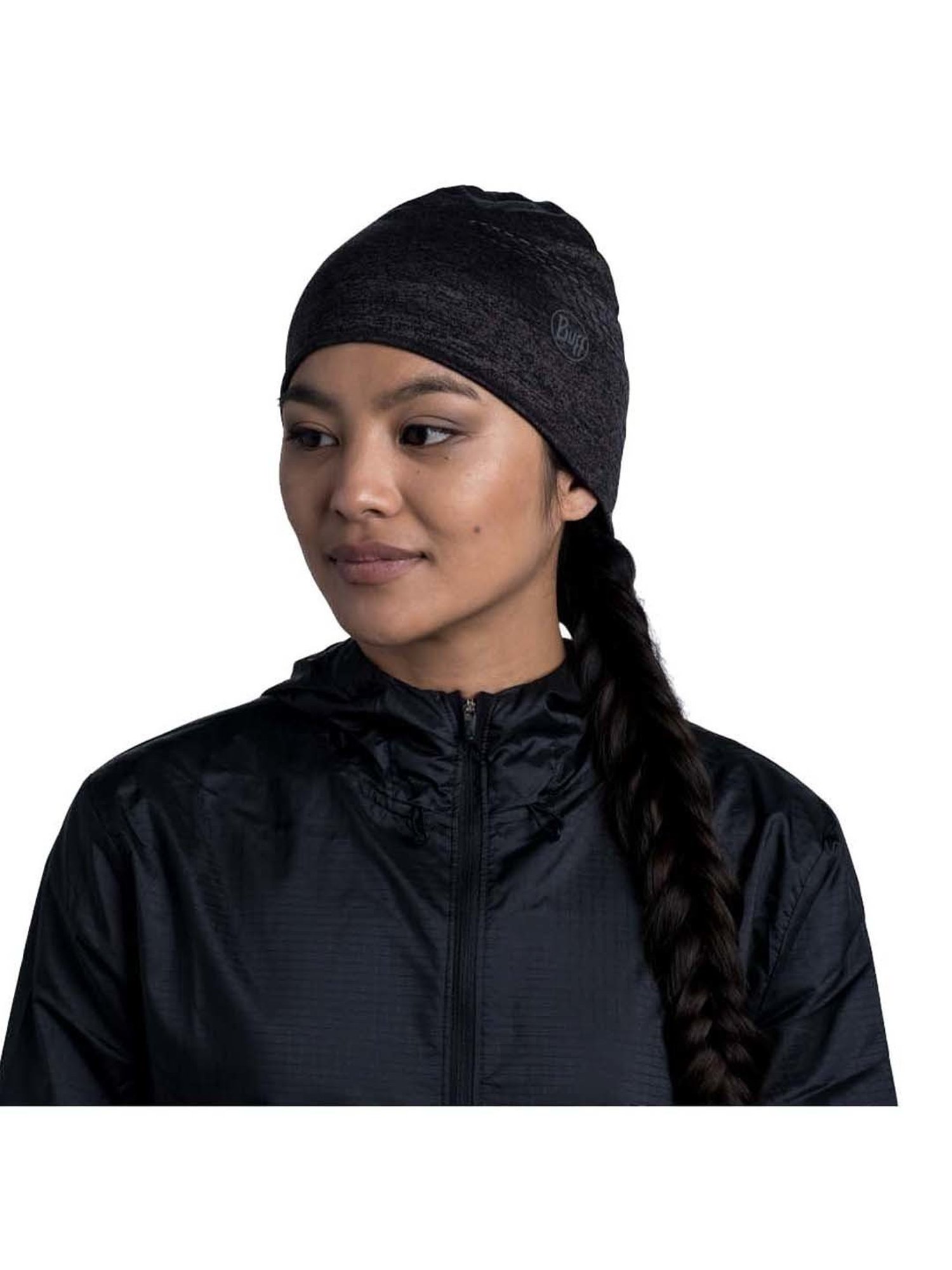 BUFF Dryflx Black Solid Beanies