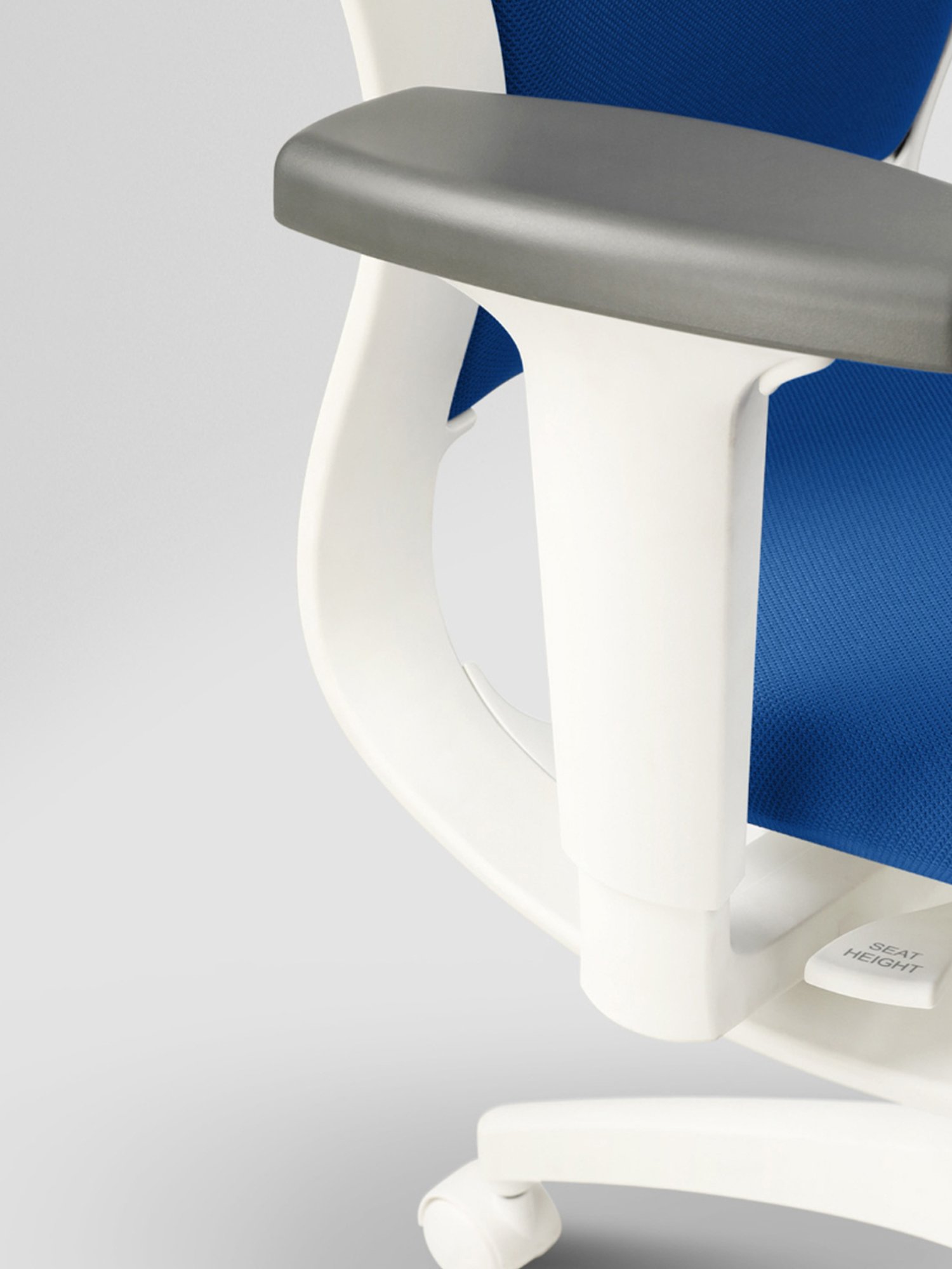 Godrej Interio Motion Royal Blue & White Poly fill High Back Chair