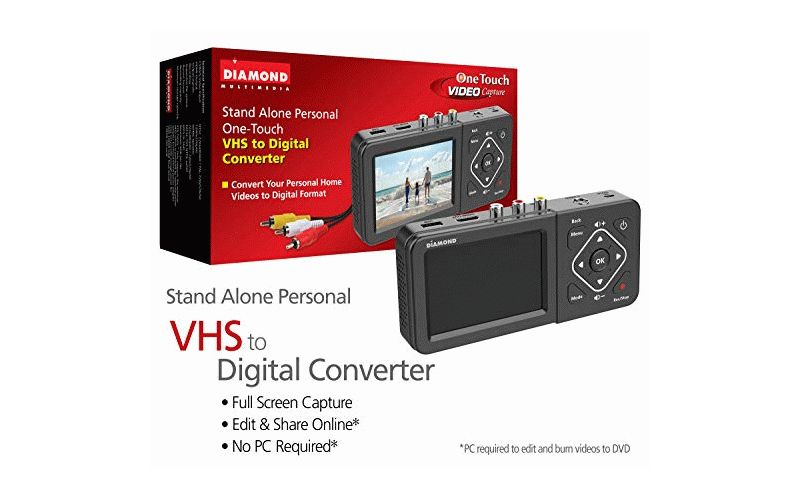 Diamond Multimedia VC500ST One Touch Standalone Digital Converter: Capture/Record Video from VHS, HI8, Camcorder, Set Top Box or Any Source with Co...