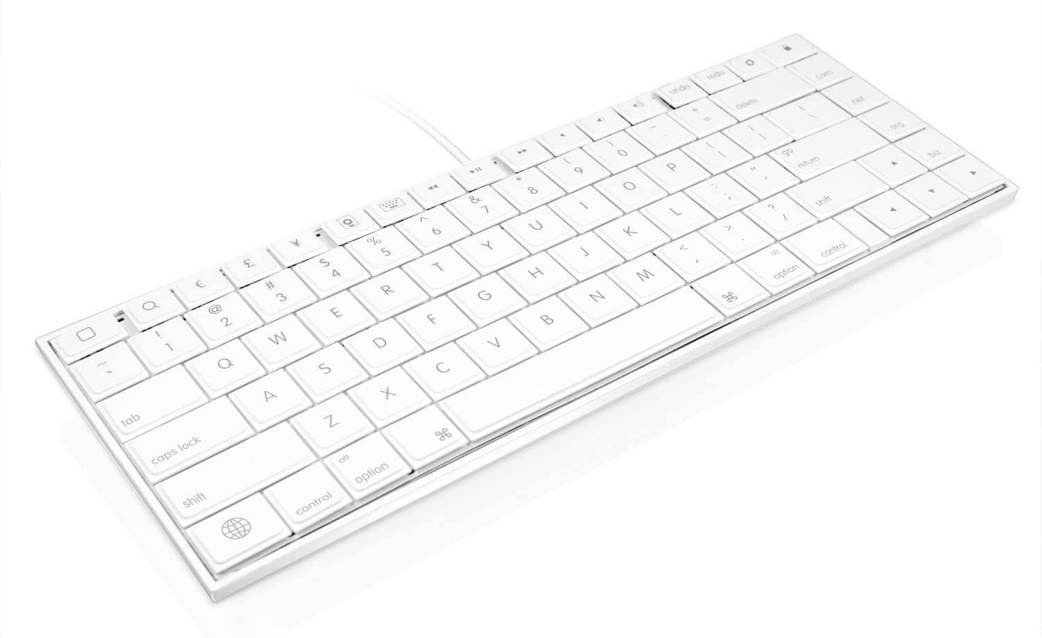 Macally 30 Pin Wired Keyboard for iPad 3/2/1, iPhone 4s/4/3G/3, and iPod Touch (iKey30)