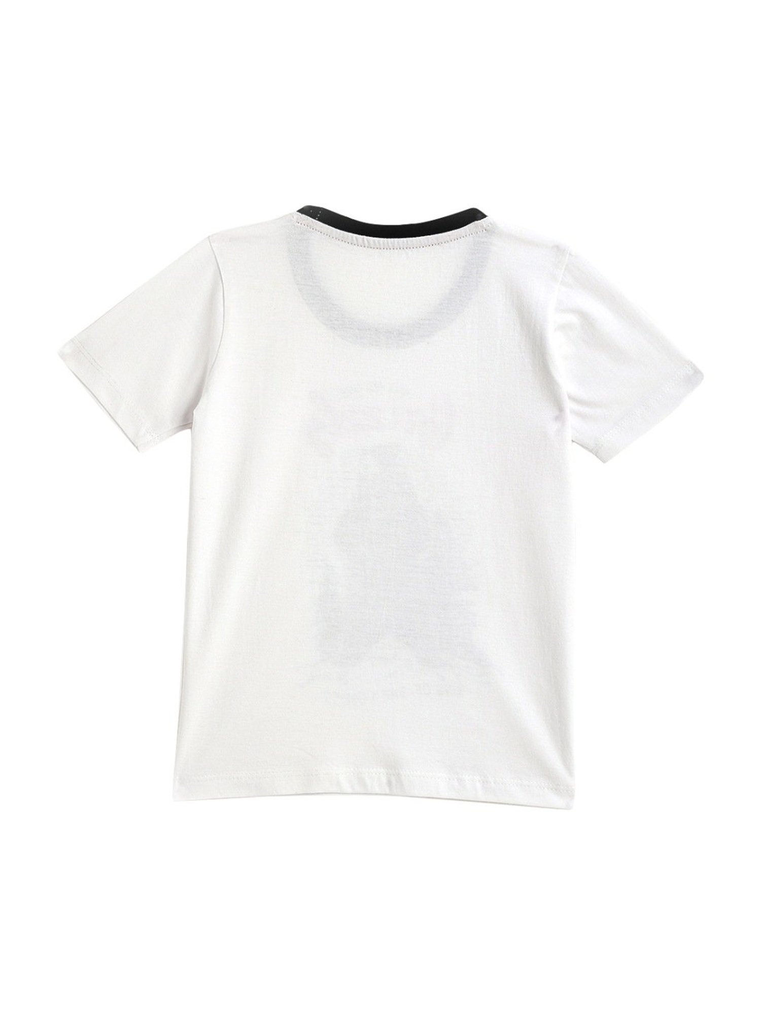 Kids Craft White Cotton Printed T-Shirt & Shorts