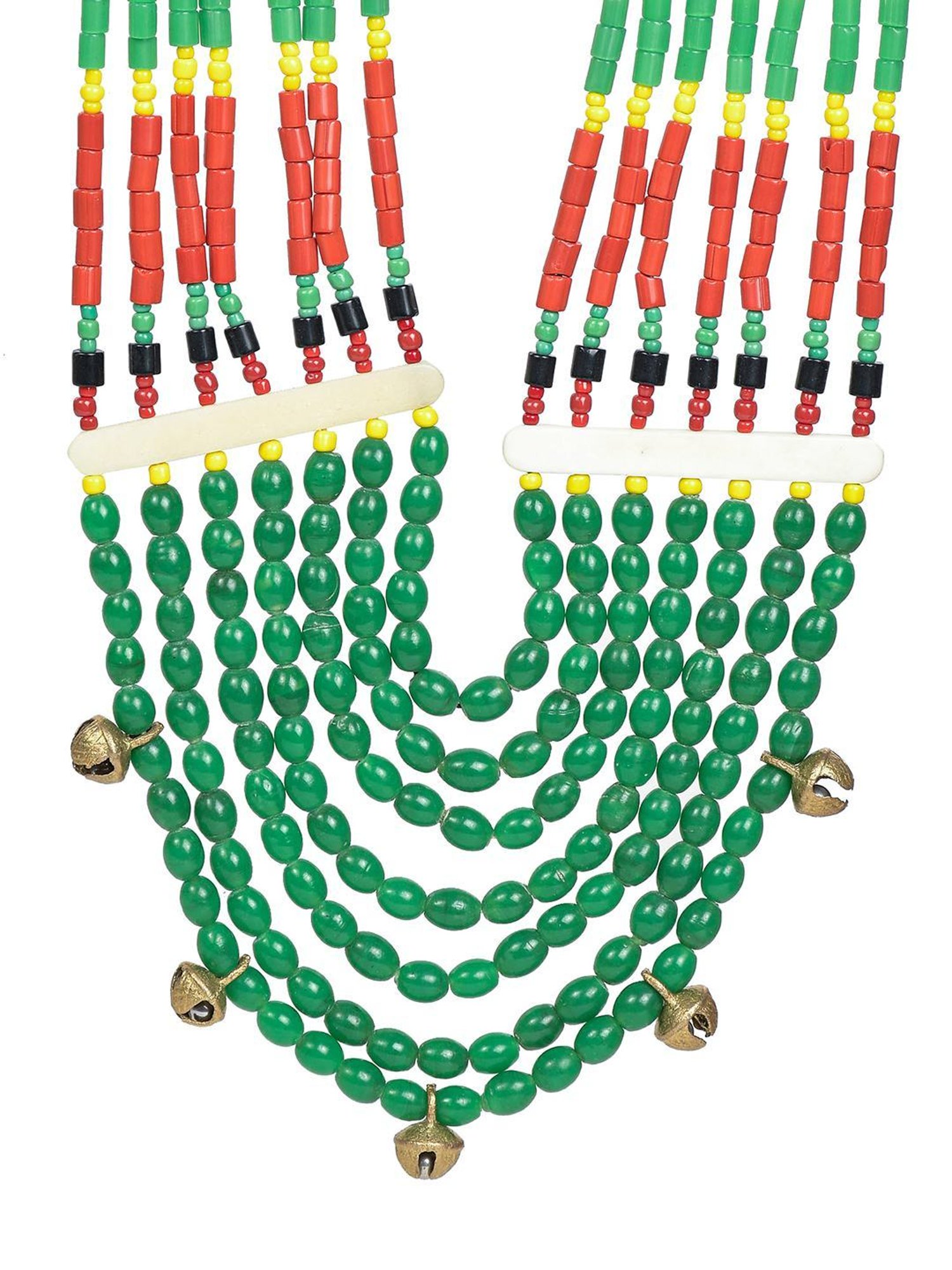 Imli Street Multicolor Vintage Naga Beaded Tribal Necklace