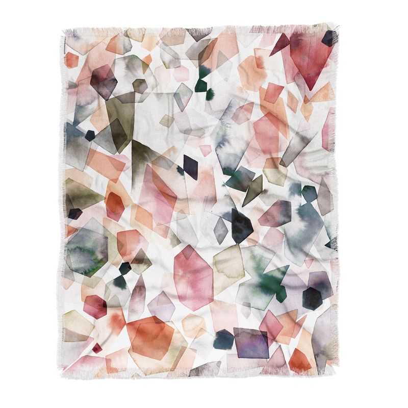 Ninola Design Crystals Minerals Woven Throw Blanket - Deny Designs