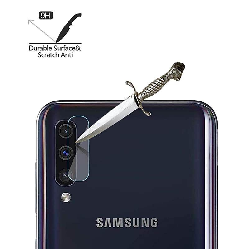 4 Pack  Compatible Galaxy A70 Camera Lens Protector Ultra Thin 02mm 9H Hard Tempered Glass Camera Lens Protector For Samsung Galaxy A70 AntiScratchDustproofHigh Transmittance