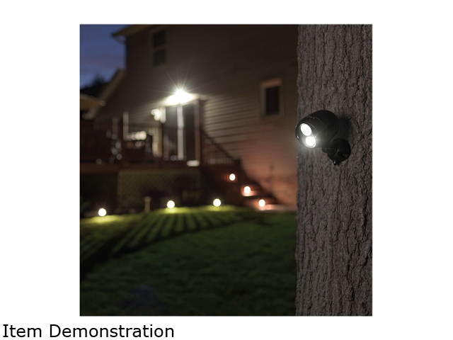 Mr Beams MBN352 Wireless Motion Sensing 200 Lumen LED NetBright&reg; Networked Spotlights, Brown, 2-Pack