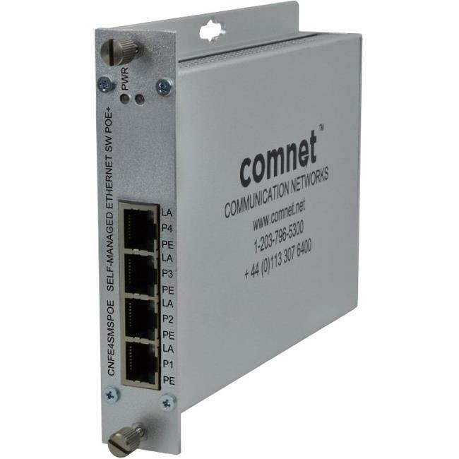 Comnet Cnfe4Smspoe 4 Port Self-Managed Switch 10/100 Mbps Ethernet 4Txcopper