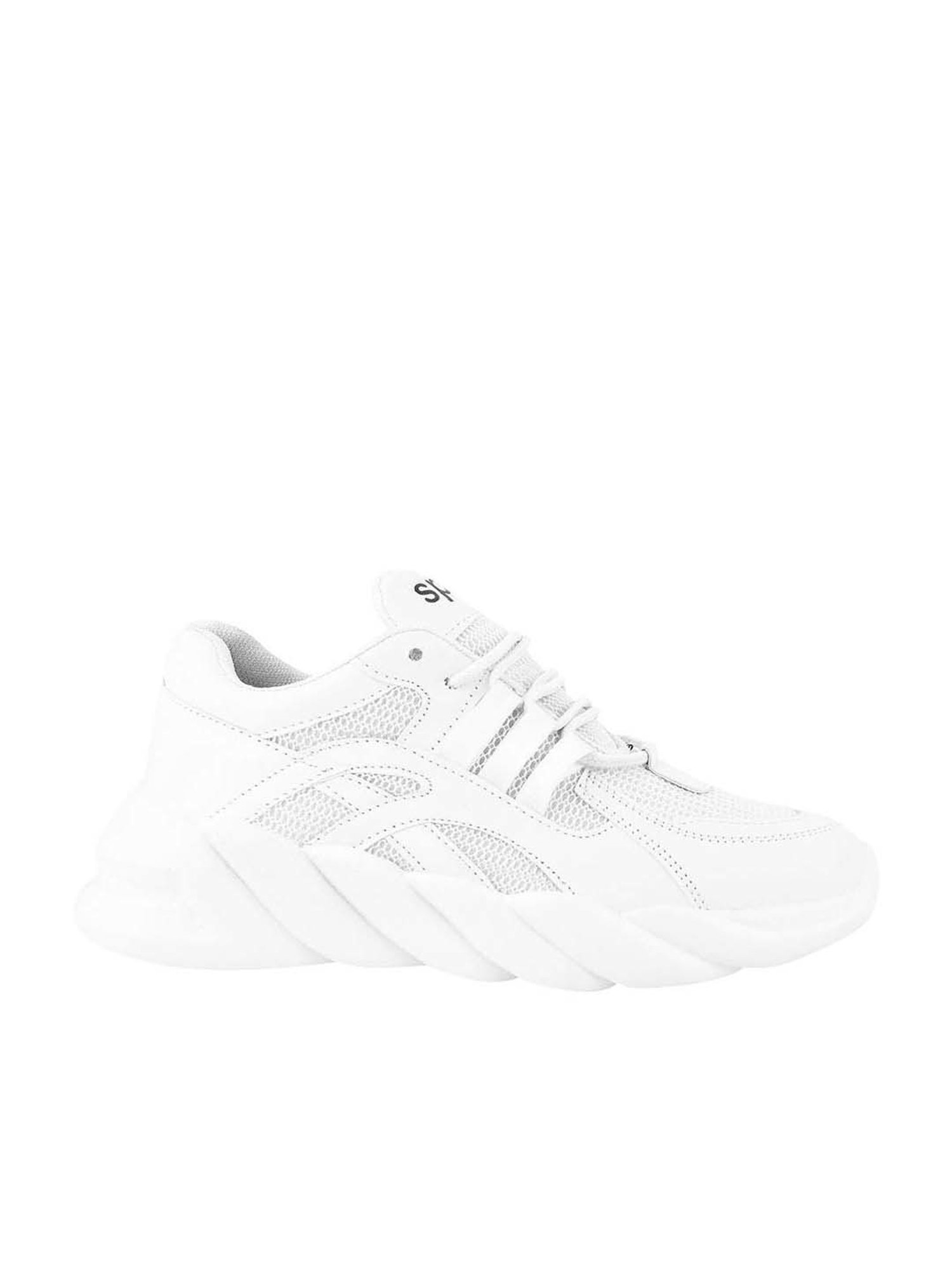 Shoetopia Kids White Casual Sneakers