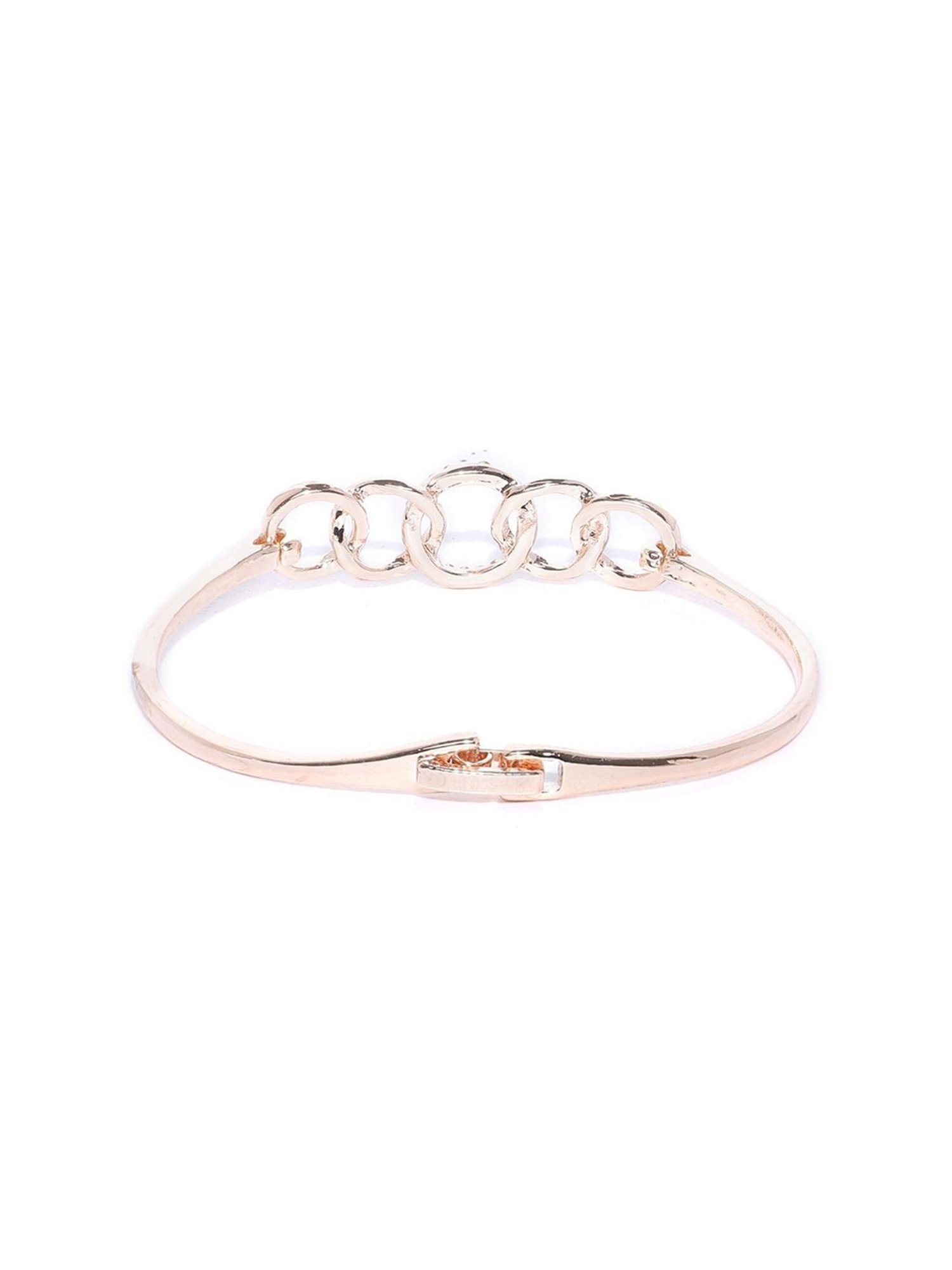 YouBella Rose Gold-Plated Stone Studded Style Classic Bracelet