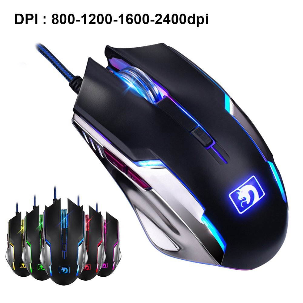 UrChoiceLtd 2017 Technology Orange Yellow LED Backlit Multimedia Ergonomic Usb Gaming Keyboard with a Phone Stand and Lighter Stand + 2000DPI Gaming Mouse + Gaming Mouse Pad For Laptop Computer