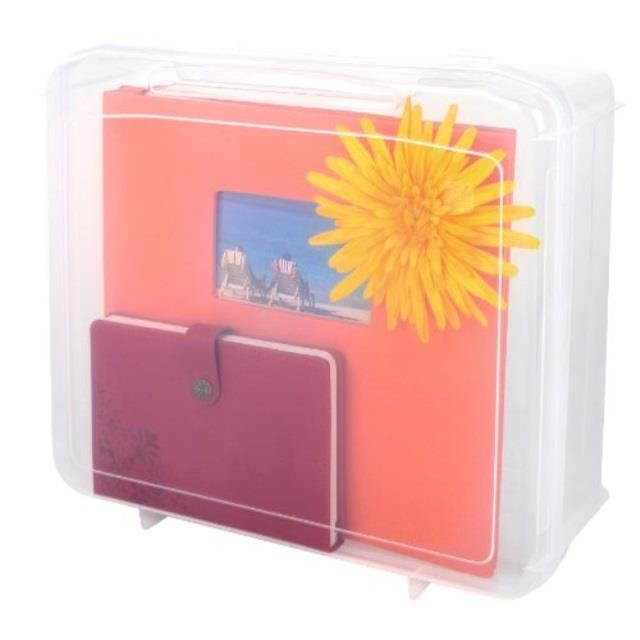 IRIS 14" x 14" Portable Project Case, 4 Pack, Clear