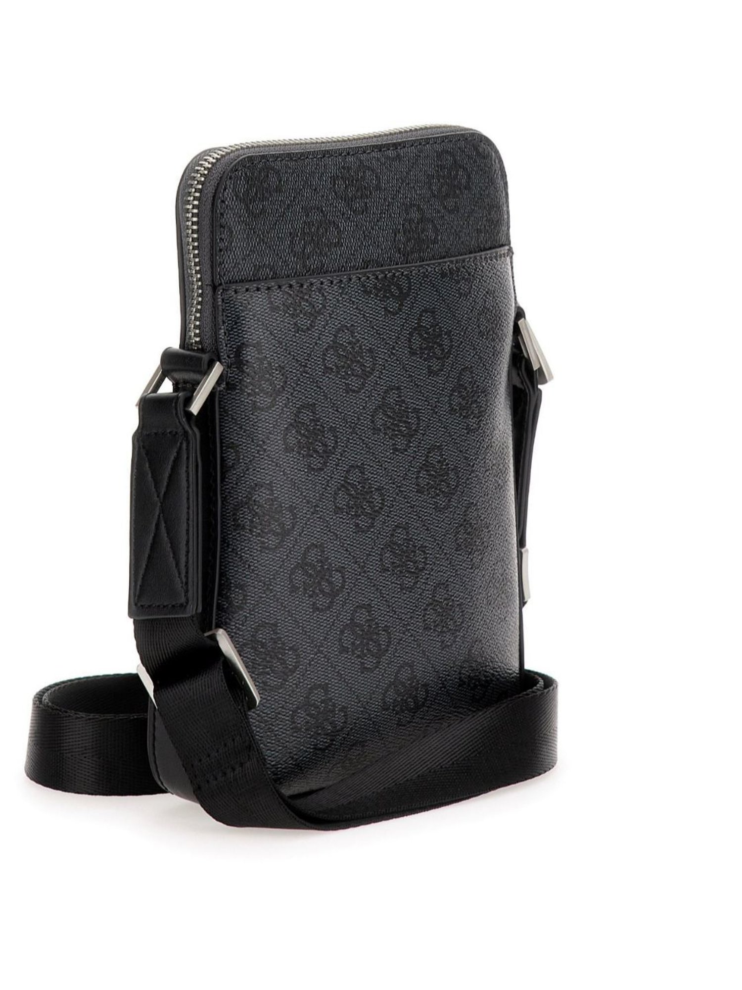 GUESS Black TORINO Printed Medium Cross Body Bag