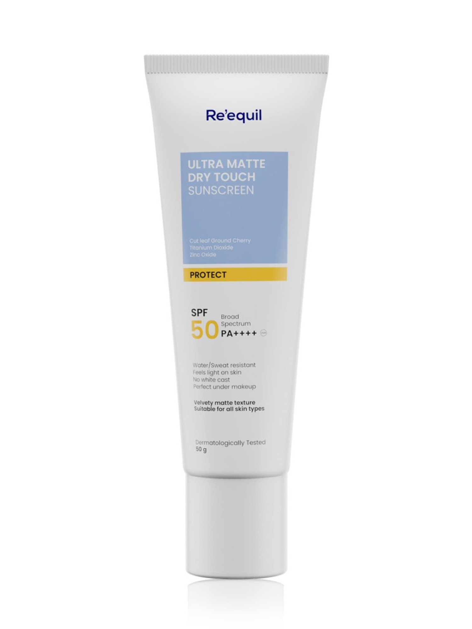 Re'equil Ultra Matte Dry Touch Sunscreen Gel SPF 50 PA++++ - 50 gm