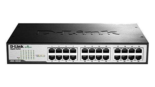 D-Link DGS-1024D 24-Port 101001000 Unmanaged Rackmountable Desktop Switch