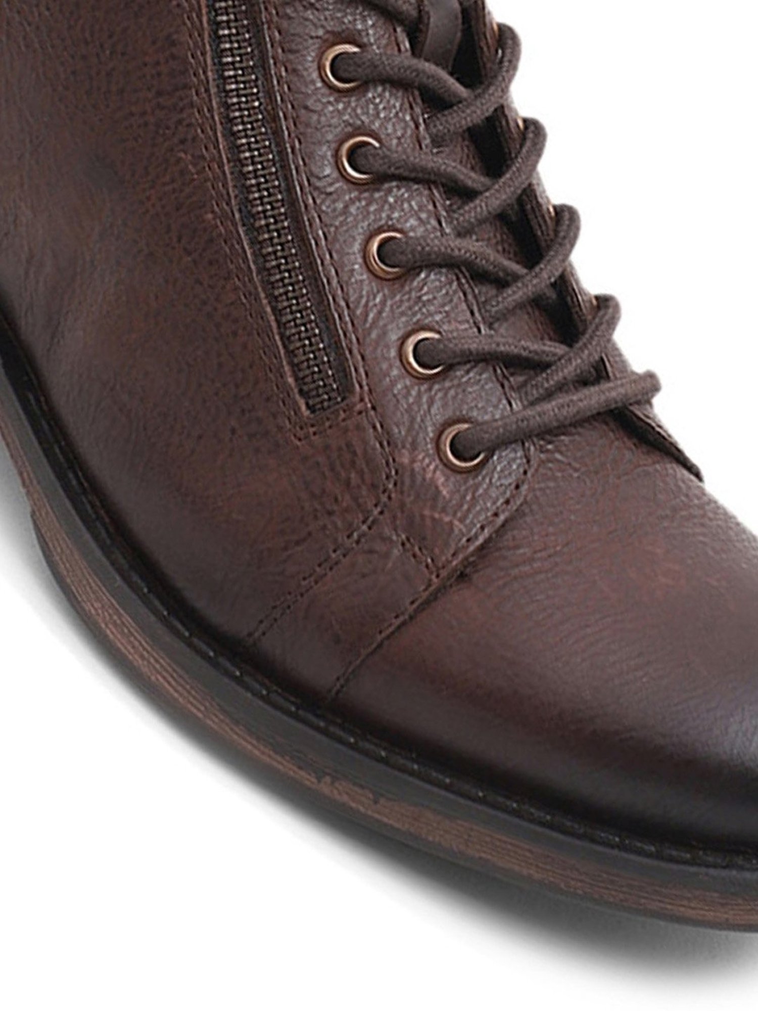 Jack & Jones Men's Brown Derby Boots