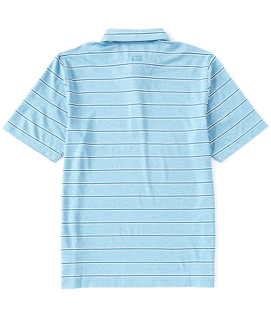 Cutter & Buck Forge Heather Stripe CB DryTec Short-Sleeve Polo