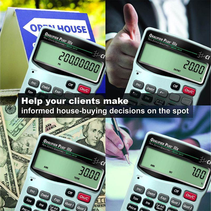 Calculated Industries 3415 Qualifier Plus IIIx - Worlds Best Real Estate Qualifying Calculator