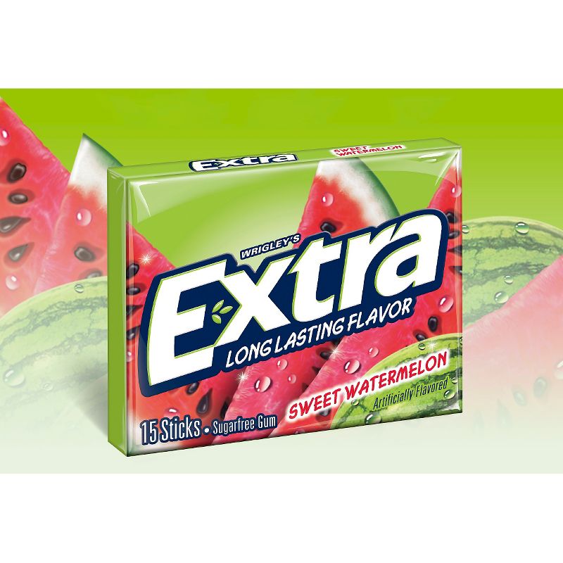 Extra Sweet Watermelon Sugar-Free Gum - 15 sticks/3pk