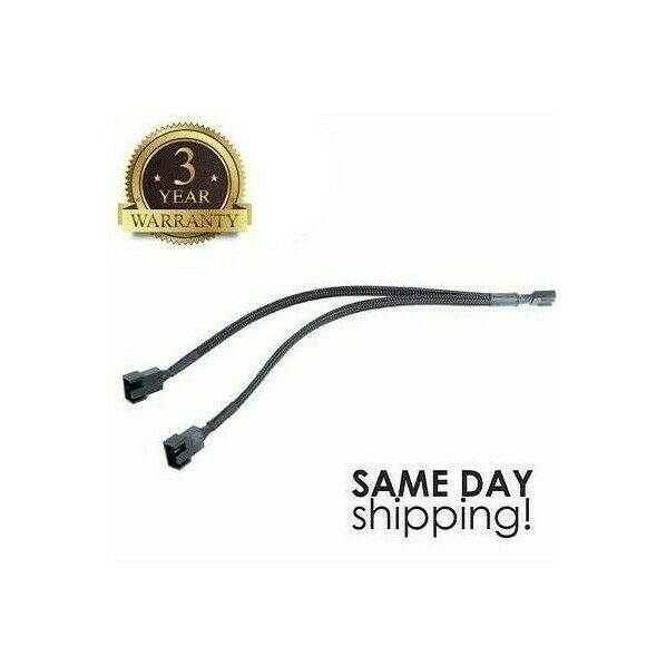 30cm 3/4 Pin PWM To Dual PWM Power Y-Splitter Adapter Cable for CPU PC Case Fan