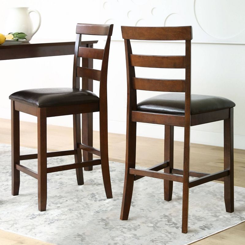 5pc Alexander Counter Height Dining Set Brown - Abbyson Living