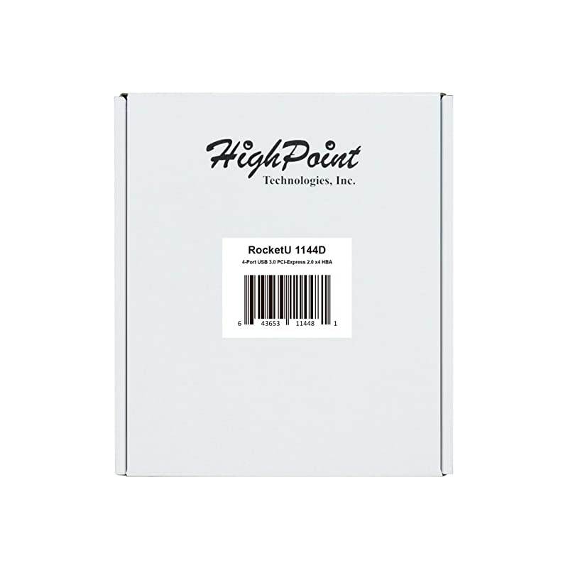 4Port USB 30 PCIExpress 20 x 4 HBA RocketU 1144D
