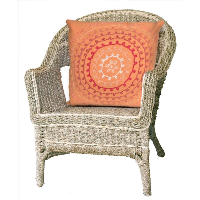 Coral Pumpkin Throw Pillow - Liora Manne
