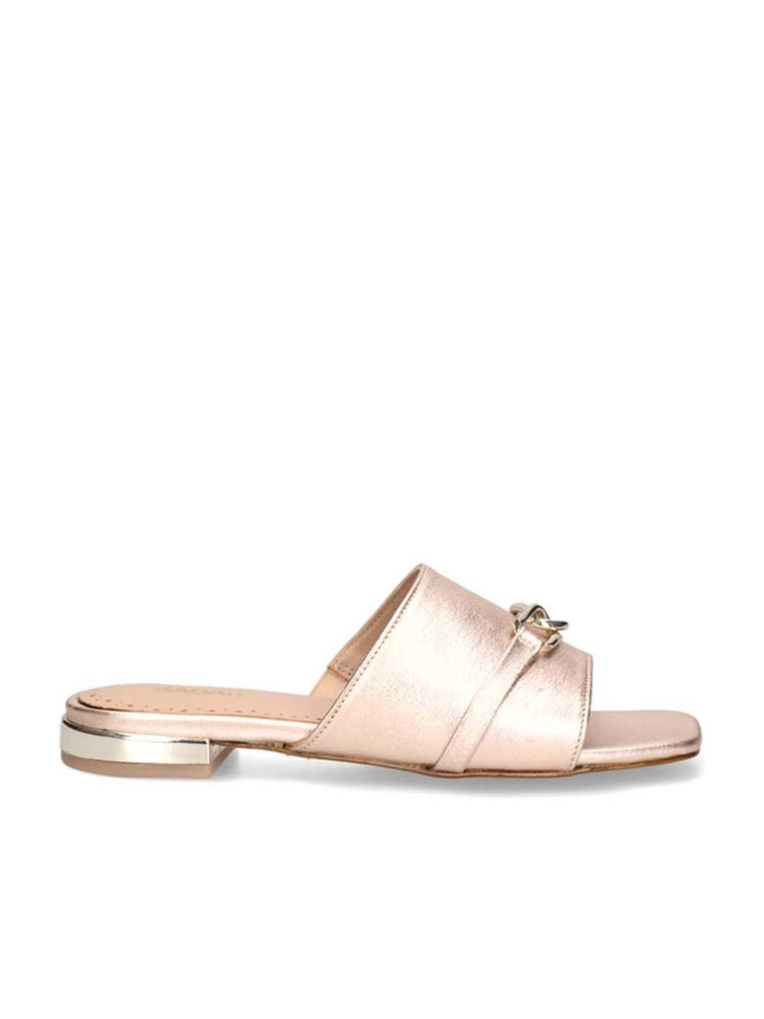 BAGATT Women's Glaze Rose Gold Casual Sandals