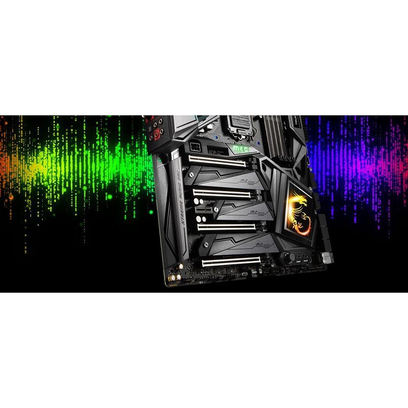 MSI MEG Z390 GODLIKE Desktop Motherboard - Intel Chipset - Socket H4 LGA-1151 - 64 GB DDR4 SDRAM Maximum RAM - DIMM, UDIMM - 4 x Memory Slots