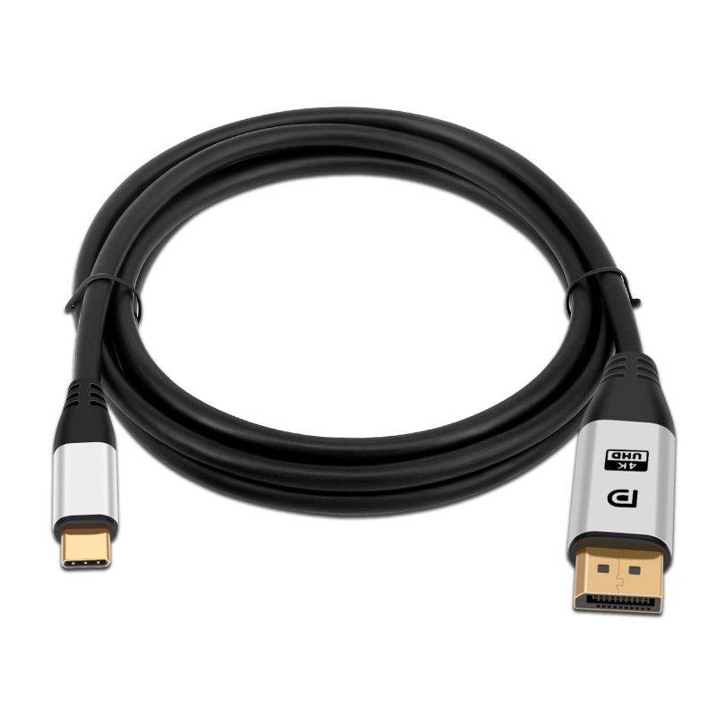 USB C to DisplayPort Cable 6ft(2m)for Home Office (4K@60Hz, 2K@165Hz), uni Sturdy Aluminum DisplayPort to USB C Cable [Thunderbolt 3 Compatible] for MacBook Pro, MacBook Air/iPad Pro 2020