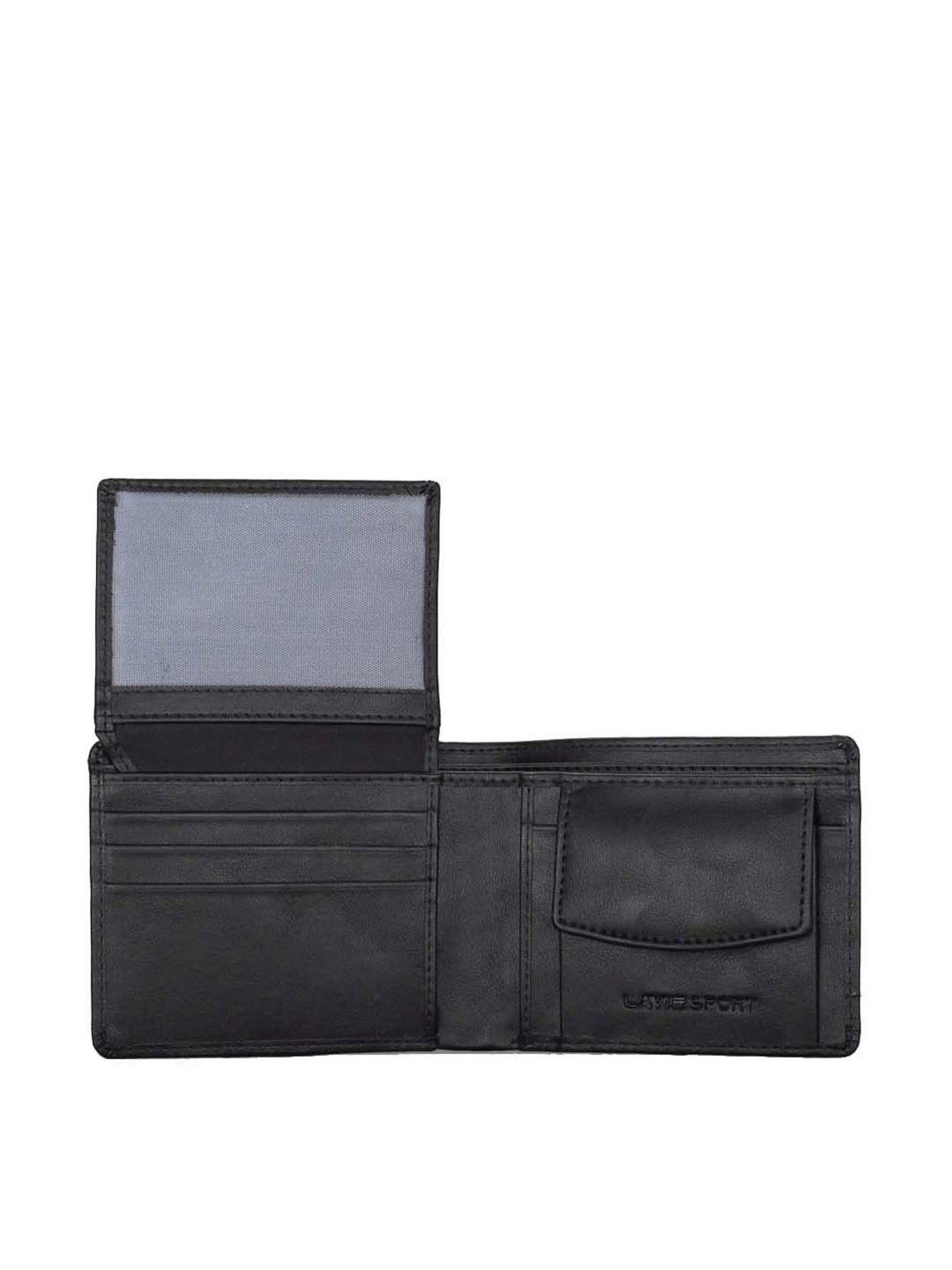 THE HOLISTIK Revival Black & Maroon Casual Leather Bi-Fold Wallet for Men