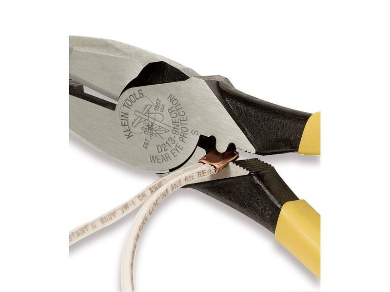 KLEIN TOOLS D213-9NE-CR Lineman's Crimping Pliers, 9-Inch