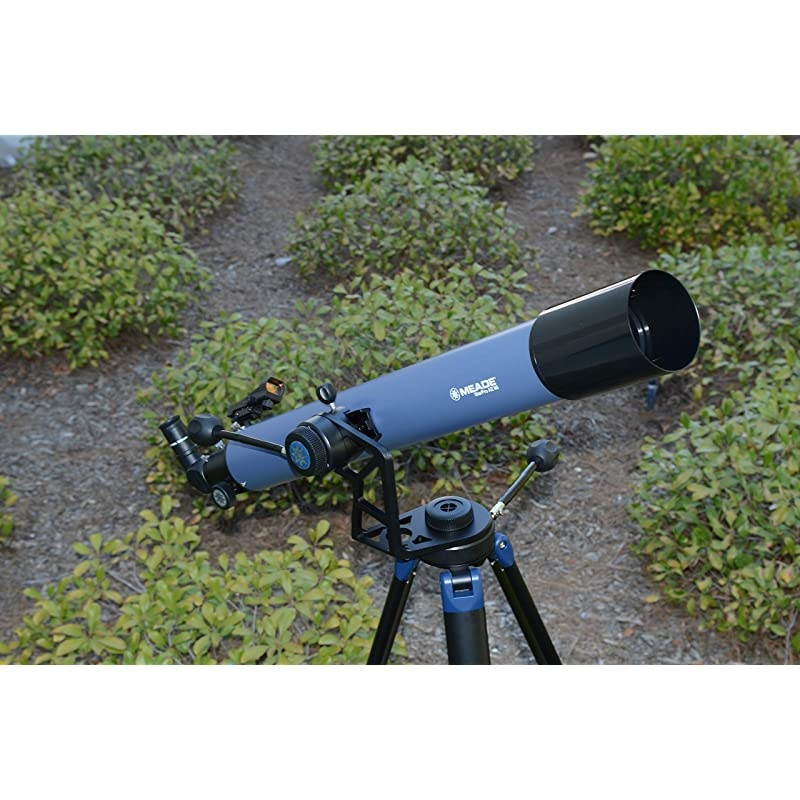 StarPro AZ 80mm Aperture Portable Beginner Refracting Astronomy Telescope with Bonus Adjustable Smartphone Adapter Compact Altazimuth AZ Manual Mount