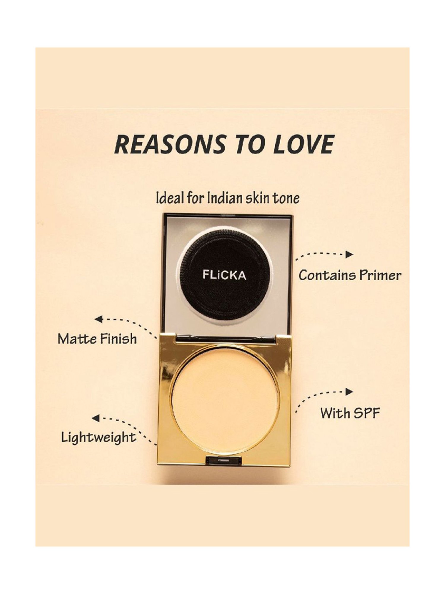 FLiCKA Cover To Conquer Compact 05 Coffee - 9 gm