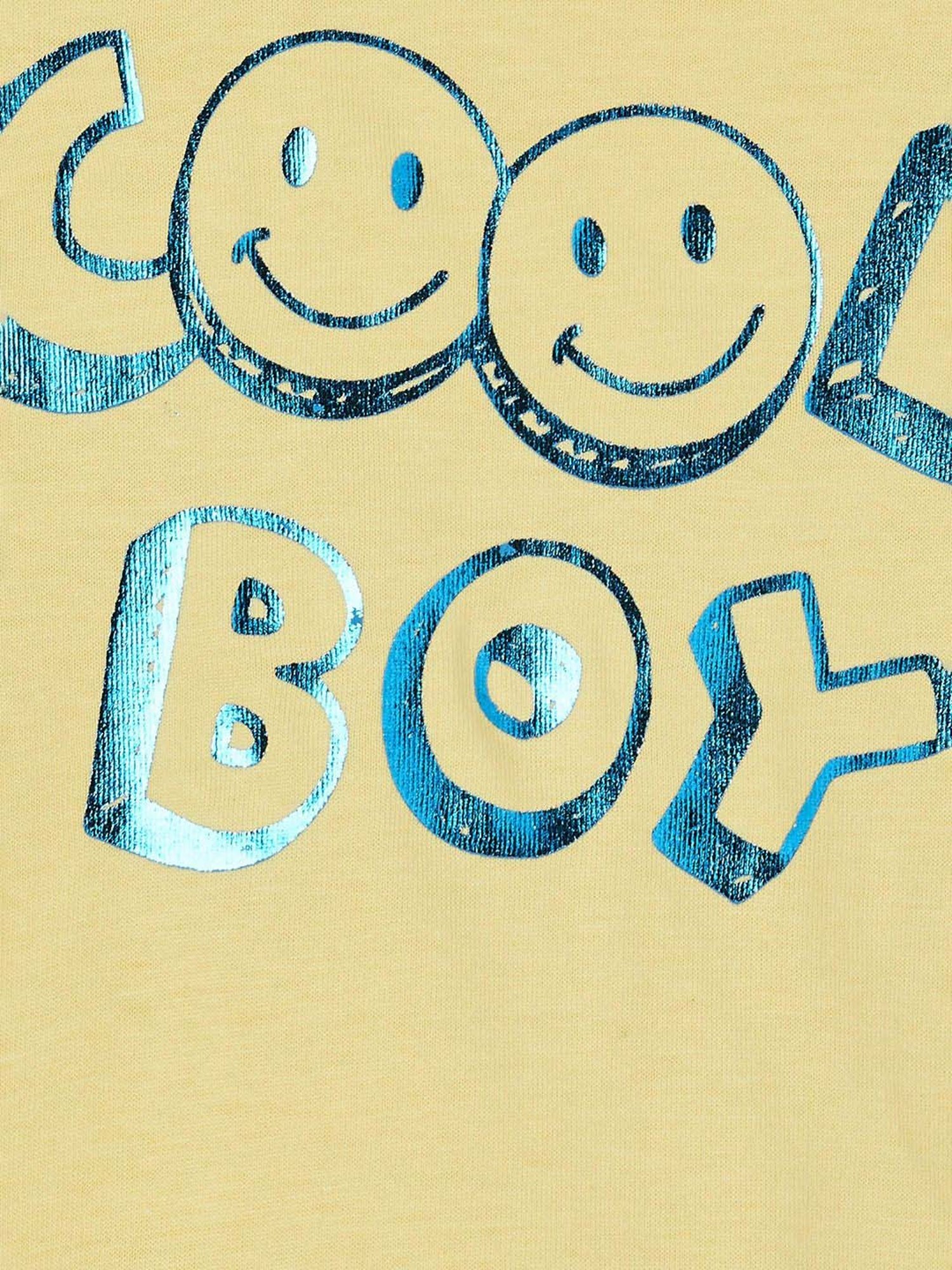 Juniors by Lifestyle Boys Yellow Cotton Graphic T Shirt