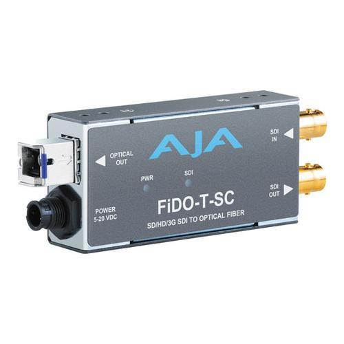 AJA Video Systems - FIDO-T-SC - Single channel SDI to SC Fiber Converter/ SDI loopout up to 10km