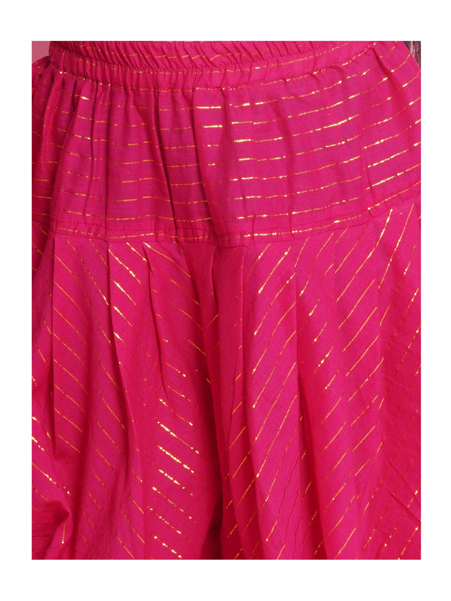 VASTRAMAY Kids Blue & White Cotton Over Dyed Kurta Set