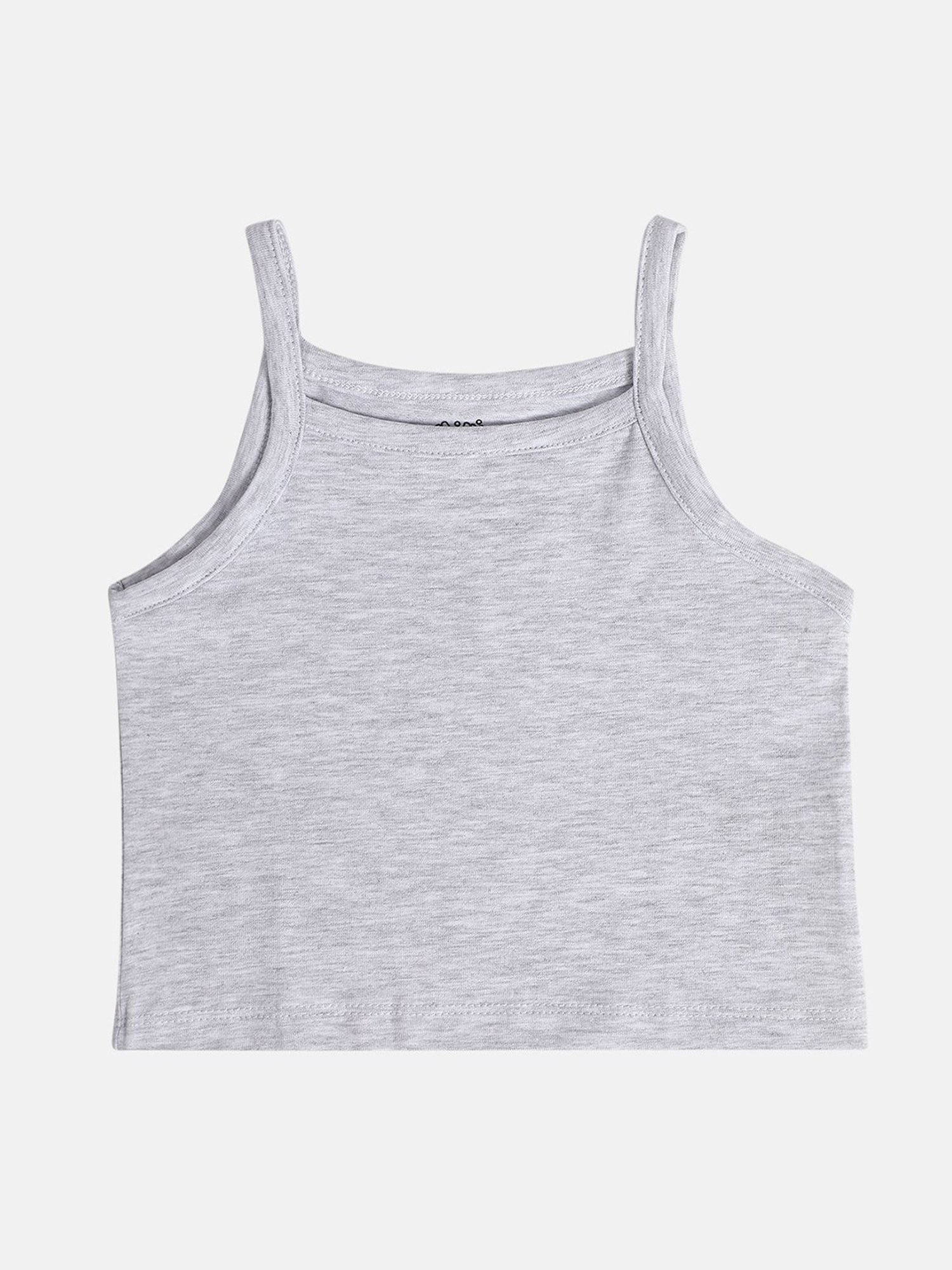 MINIKLUB Girls Grey & Purple Printed Camisole (Pack Of 2)