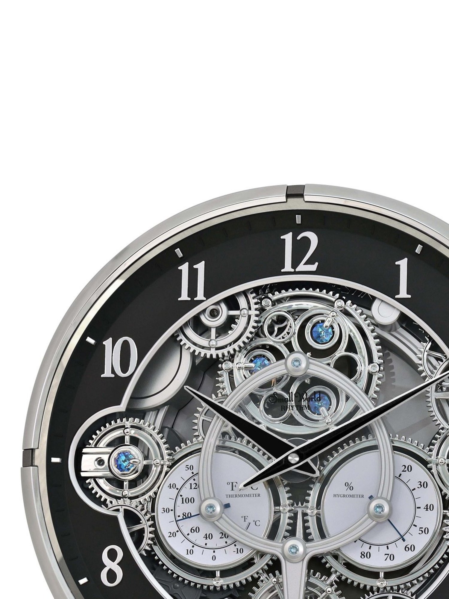 Braun Black Classic Large Analog Wall Clock With Silent Sweep Movement