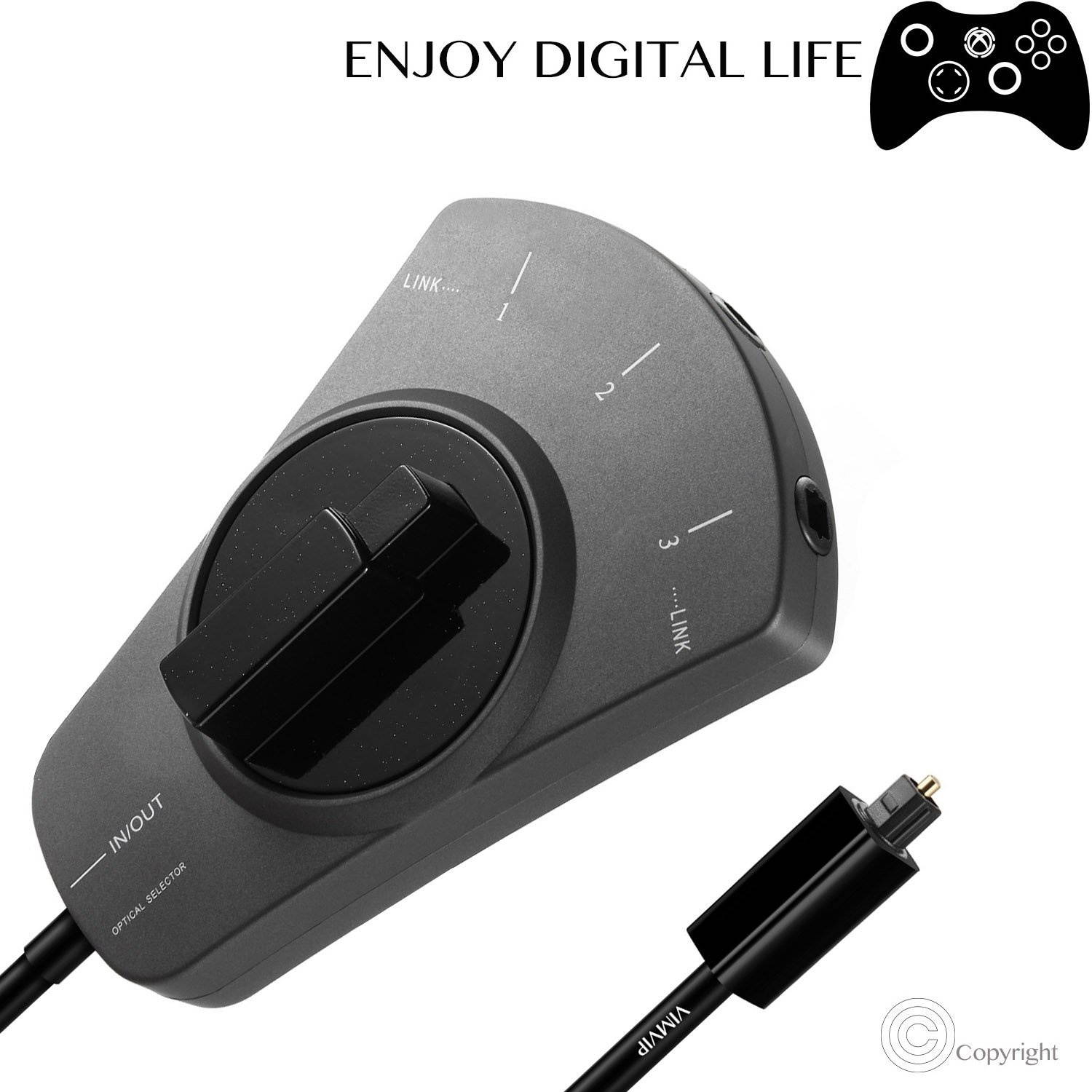 com 6 ft 18 m Digital Optical Audio Cable Toslink Digital Optical SPDIF UltraThin MaleMale Optical Audio Cable THINTOS6