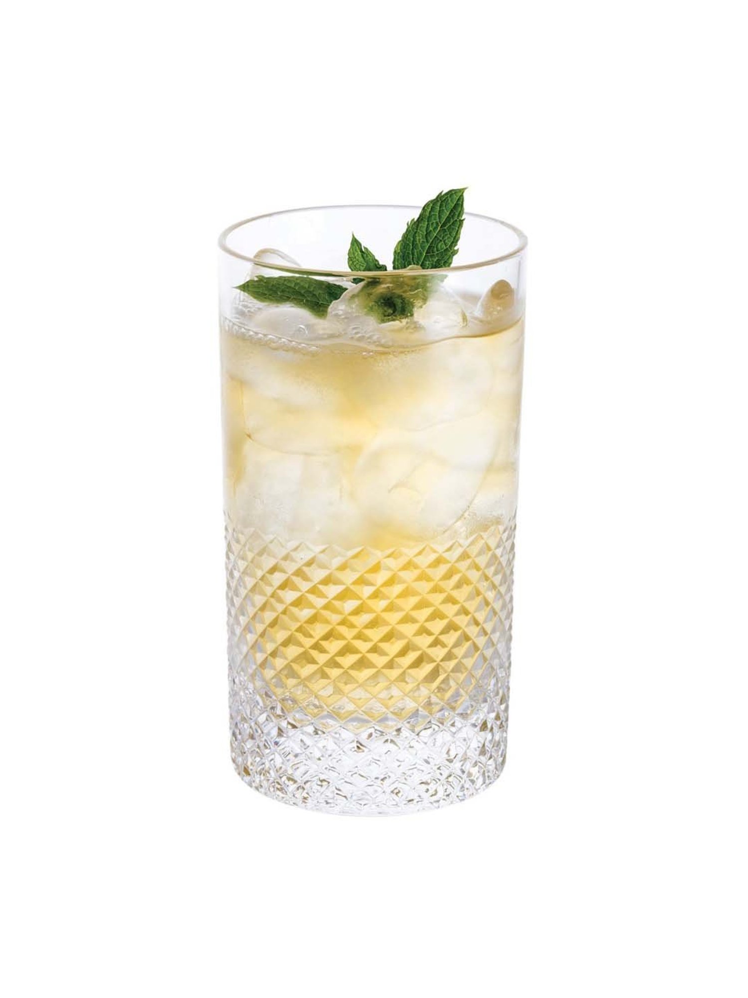 Melbify Roll Sip Transparent Cocktail Glass with straw 250ml - Set of 2