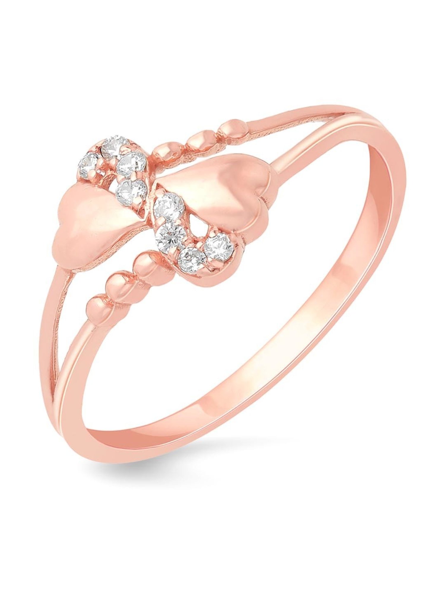 Malabar Gold and Diamonds 18k Gold Heart Ring for Women