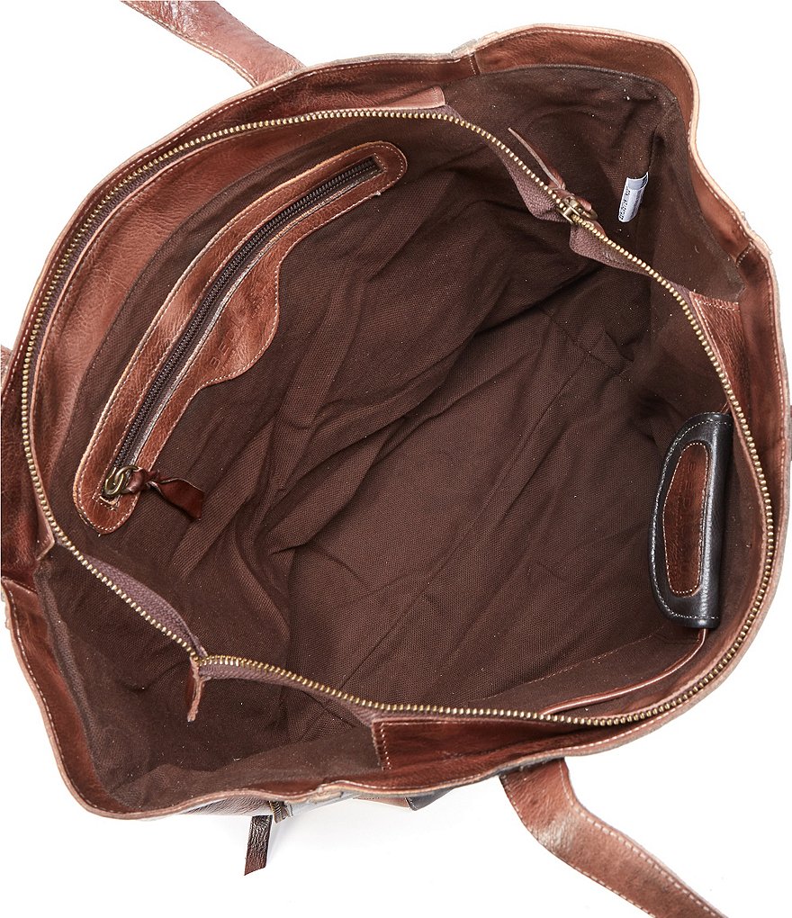 Bed Stu Amelie Tanned Perforated Leather Tote Bag