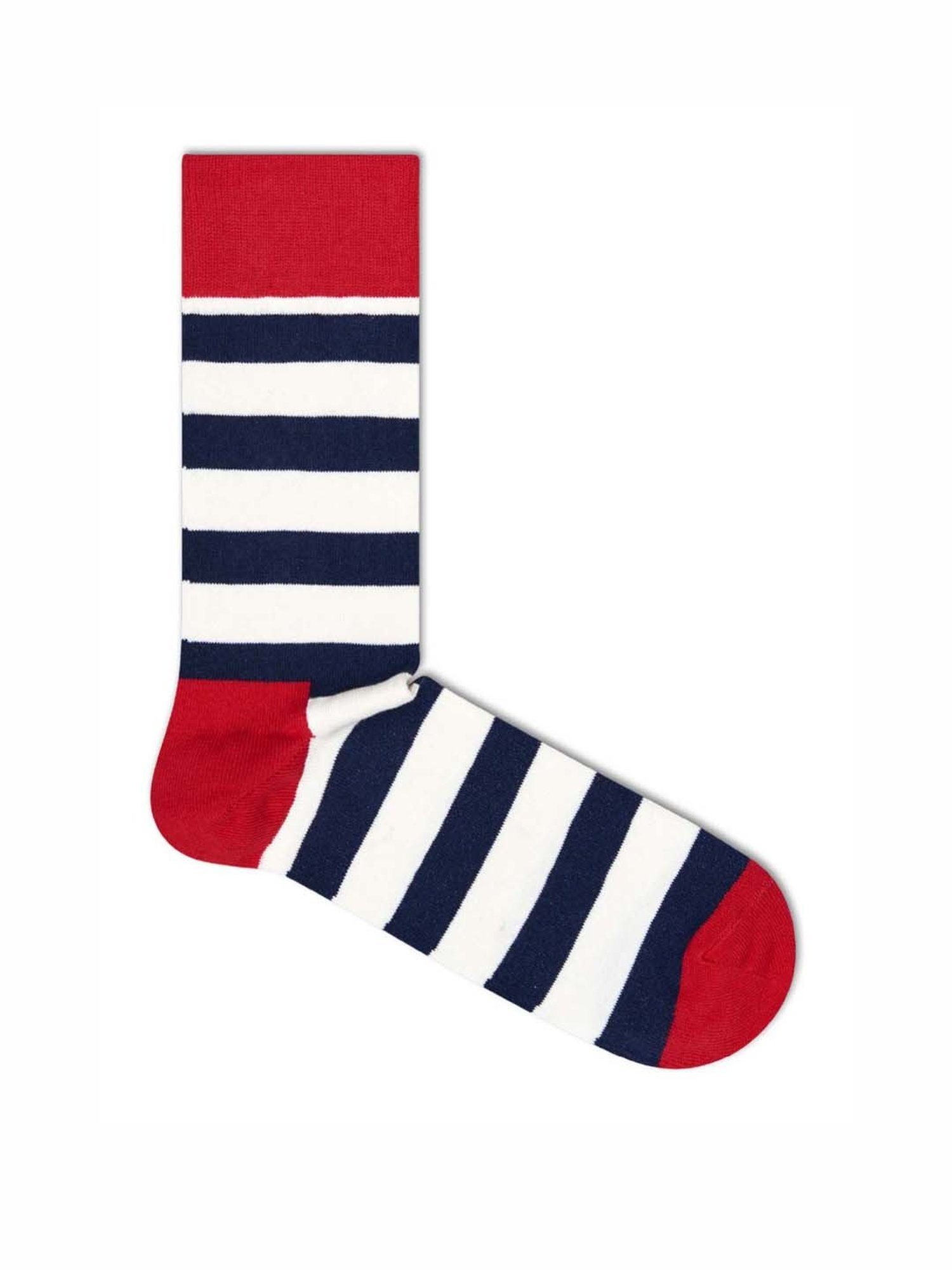 Happy Socks Blue & White Cotton Striped Socks (36-40)