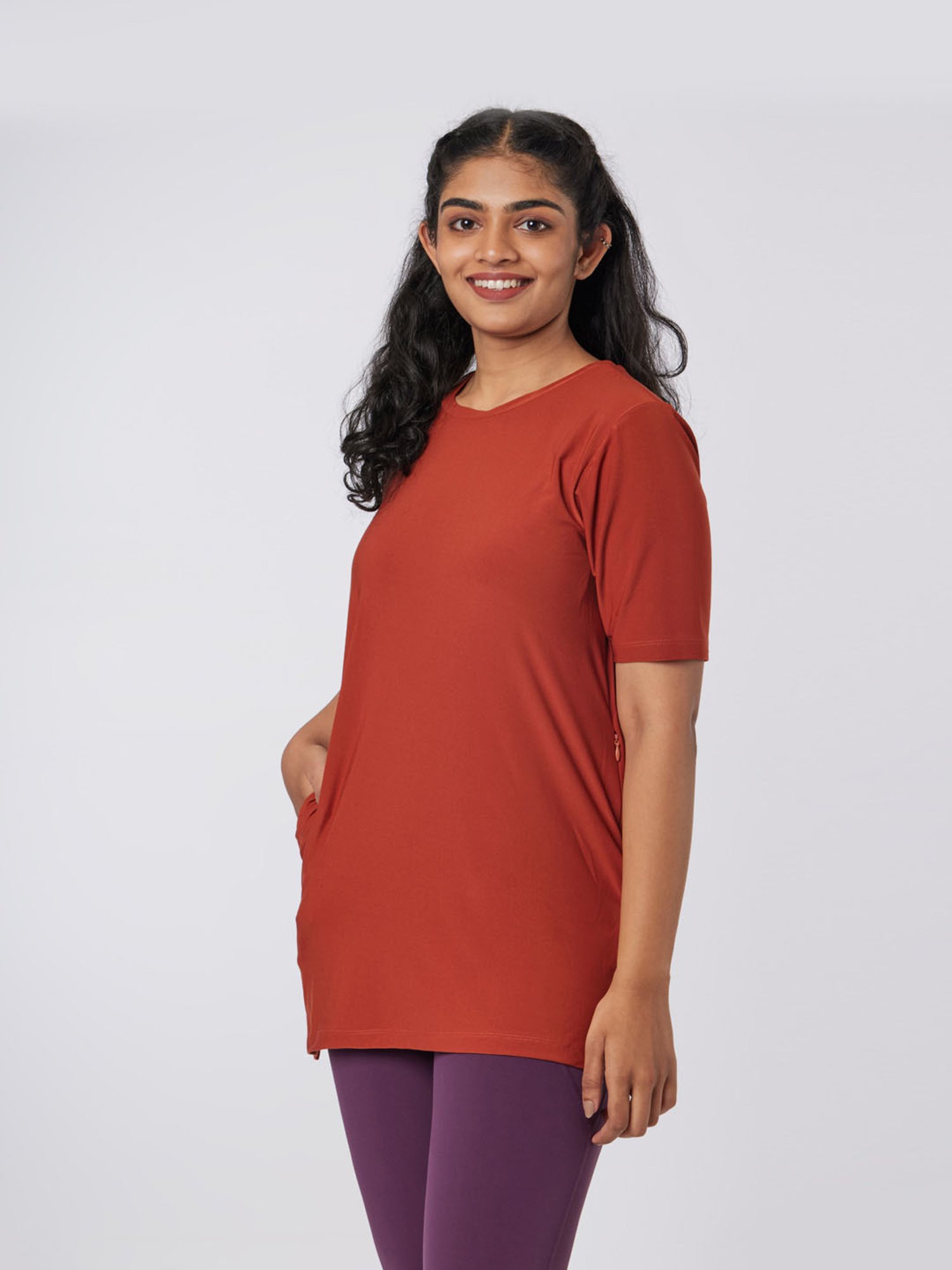 BlissClub Rust The Breezy Kur-Tee