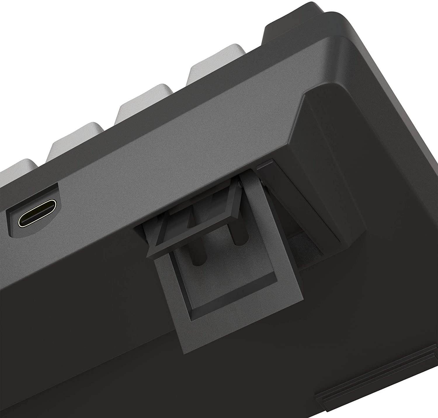 Portable 60% Mechanical Gaming Keyboard, MageGee MK-Box LED Backlit Compact 68 Keys TKL Wired Office Keyboard with Blue Switch for Windows Laptop PC Mac - Black/Grey