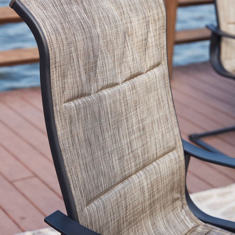 6pc Steel Patio Dining Sets Gray - Lokatse