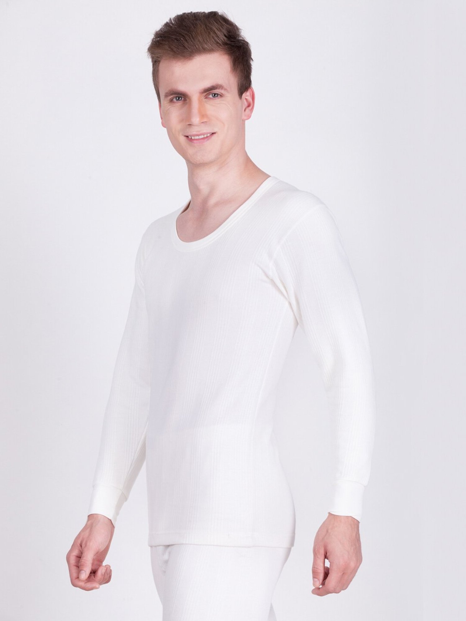 Dollar White Regular Fit Thermal Top